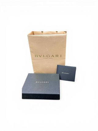 Portafoglio Bvlgari Uomo Pelle Marrone Nuovo