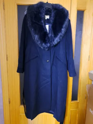 Abrigo Lana Michael Kors Azul Noche XXL