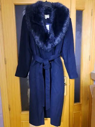 Abrigo Lana Michael Kors Azul Noche XXL