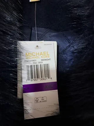 Abrigo Lana Michael Kors Azul Noche XXL