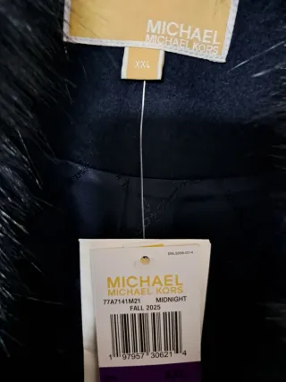 Abrigo Lana Michael Kors Azul Noche XXL