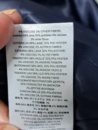 Abrigo Lana Michael Kors Azul Noche XXL