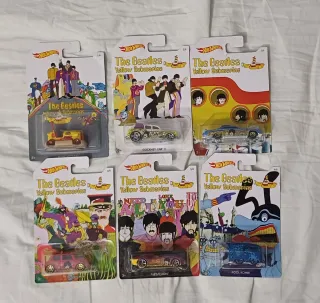 Hot Wheels The Beatles Yellow Submarine Set Comple