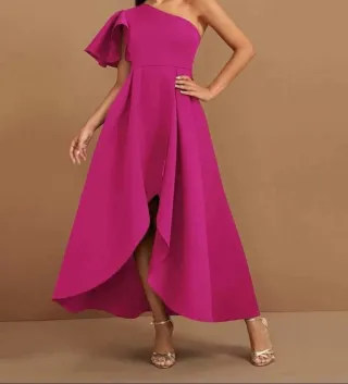 Vestido fiesta ceremonia rosa