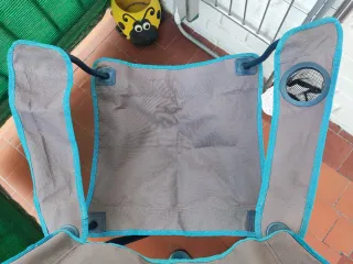 Silla plegable Quechua azul y gris