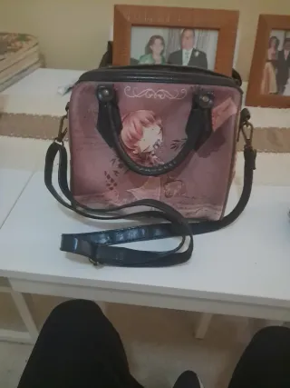 Bolso monedero estampado niña
