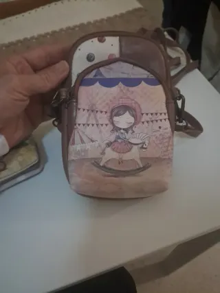 Bolso monedero estampado niña