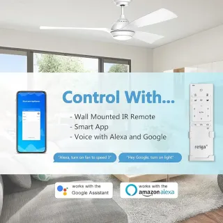 Ventilador de techo Reiga 132cm con luz