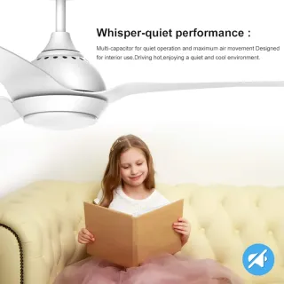 Ventilador de techo Reiga 132cm con luz