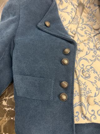 Traje fallero niño azul y blanco