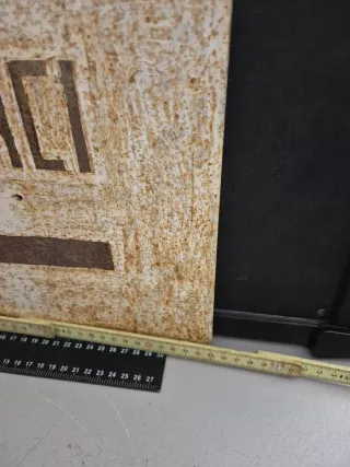 Cartel hierro casa descanso Mas Del Silenci