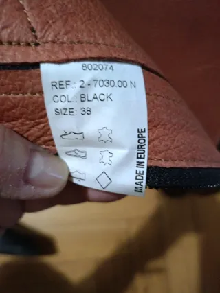 Botas de equitación de cuero negro