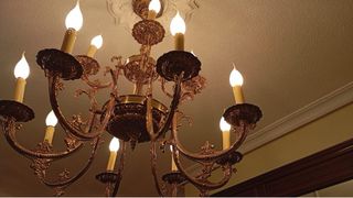 Lámpara de araña barroca de bronce 12 luces