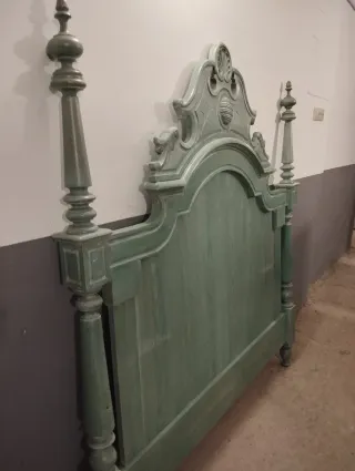 Cabecero de madera maciza estilo vintage