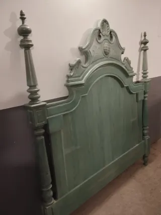 Cabecero de madera maciza estilo vintage