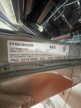 Lavavajillas AEG FAVORIT FFB53900ZM como nuevo