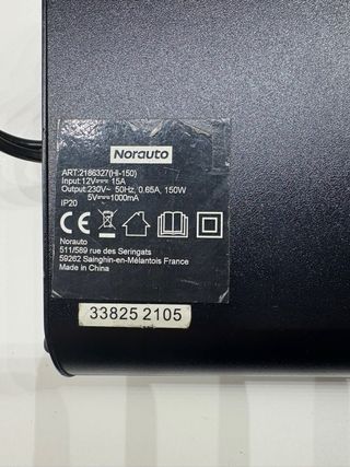 Convertidor Norauto 150W DC 12V a AC 230V