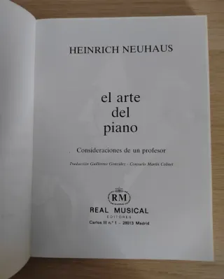 El Arte Del Piano: Consideraciones De Un Profesor
