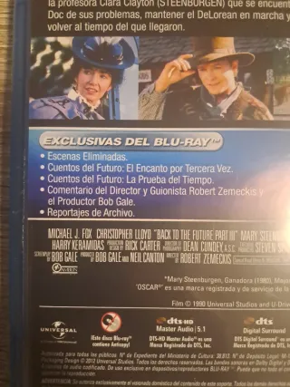 Regreso al Futuro III Blu-ray Español