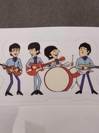 Adesivo cartoon Beatles