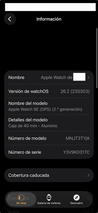 Apple Watch SE 2ª Gen 40mm Medianoche