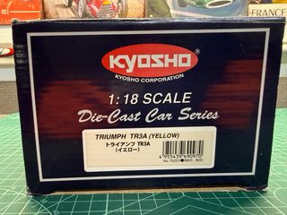 Maqueta Kyosho Triumph TR3A 1:18