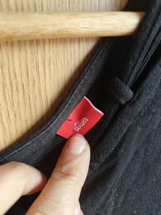 Top Preto Decote Cruzado