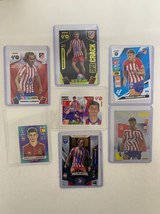 Lote 6 Cromos Marcos Llorente - Futbol