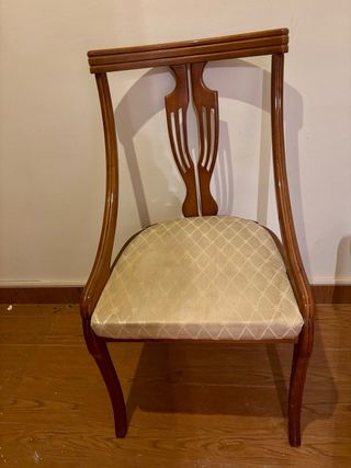 Juego de 4 sillas de madera antiguas GIRONA CIUDAD