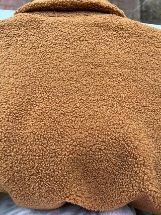 Chaqueta Teddy Borreguito.  Marrón Talla L