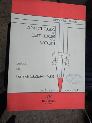 Antología de Estudios para Violín.Antonio Arias