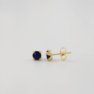 Pendientes Oro 18K Zafiro