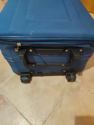 Maleta trolley azul