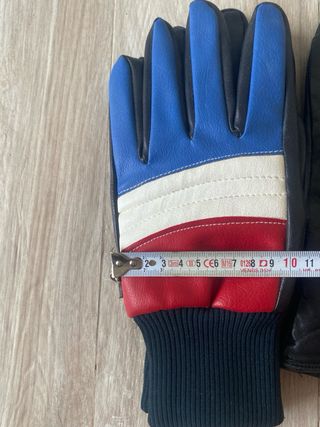 Guanti uomo pelle blu, bianchi, rossi