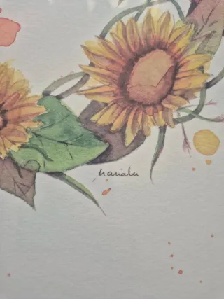 Conjunto 4 láminas edición limitada acuarela