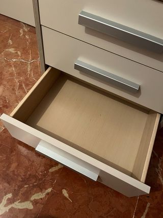 Cajonera 2 unidades beige y gris