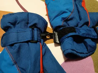 Guantes esquí junior azul y naranja
