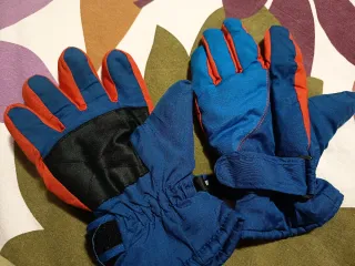 Guantes esquí junior azul y naranja