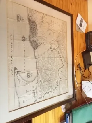 Mapa antiguo de Barcelona