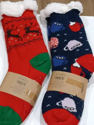Calcetines termicos para estar por casa 2×1