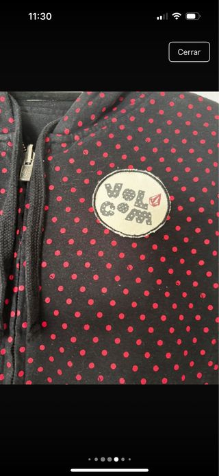 Sudadera Volcom reversible talla S