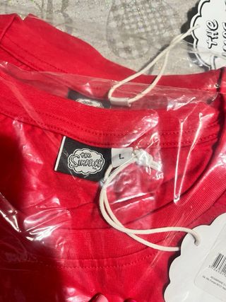 Maglia The Simpsons Duff Rossa Taglia M