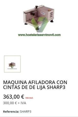 Afiladora Profesional Acero Inoxidable