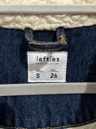 Chaqueta vaquera interior de borreguito. Talla S