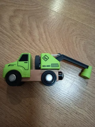 Vehiculos de madera con iman: bomberos, taxi ...