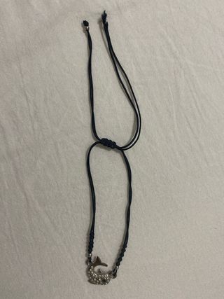 Pulsera ajustable con delfín, no se la marca