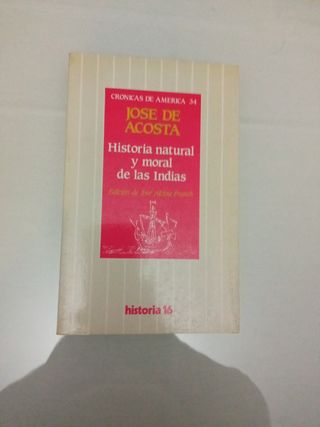 Historia natural y moral de las Indias