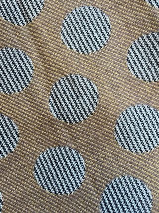 Pañuelo de lunares marrón y gris