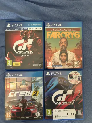 PS4 Giochi: Gran Turismo, Far Cry 6, The Crew 2