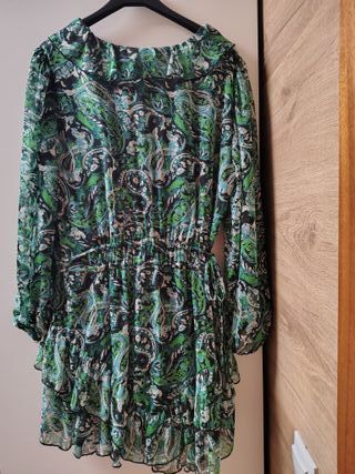 Vestido estampado Zara Talla L